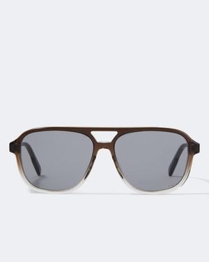 Dior Dioribbon A1 Aviator Sunglasses - Brown