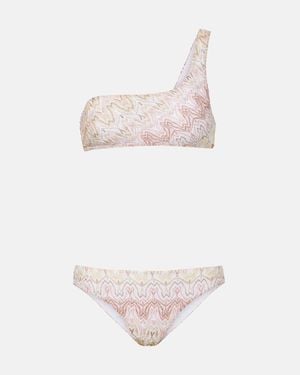 Missoni Bikini Aus Haekelstrick - Pink