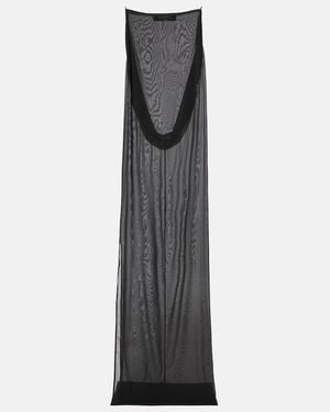 Jacquemus The Ameno Silk-Blend Gown - Grey