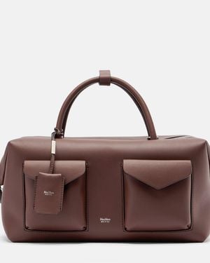 Max Mara Bolso Large De Piel - Marrón