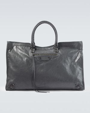 Balenciaga Le City Leather Duffel Bag - Black
