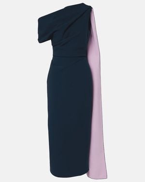 ROKSANDA Maite Crepe Cocktail Dress - Blue