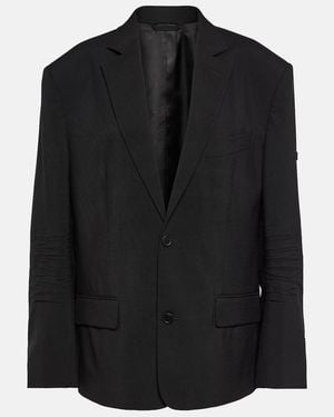 Balenciaga Wool Blazer - Black