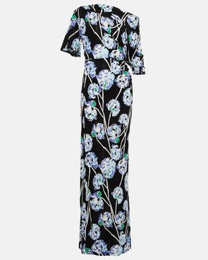 Diane von Furstenberg Wittrock Floral Jersey Maxi Dress - Multicolour