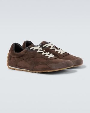 Bottega Veneta Zapatillas Orbit Flash De Ante - Marrón