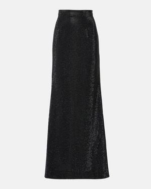 Roland Mouret Crystal-Embellished Maxi Skirt - Black