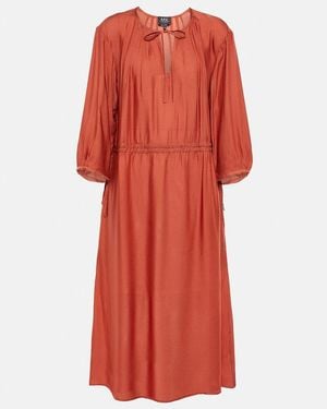 A.P.C. Midikleid Eve Aus Jersey - Rot