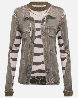 Y. Project Printed Top - Grey