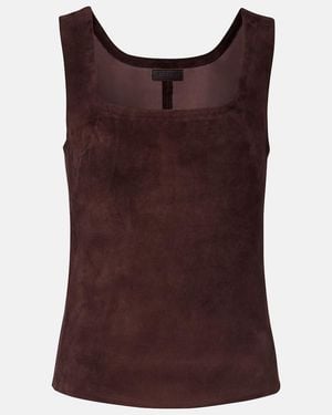 Stouls Edie Suede Tank Top - Brown