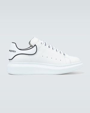 McQueen Oversized Leather Trainers - Metallic