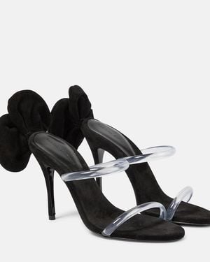 Magda Butrym Suede Sandals - Black