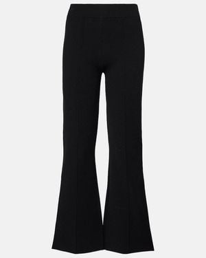 Veronica Beard High-Rise Flared Trousers - Black