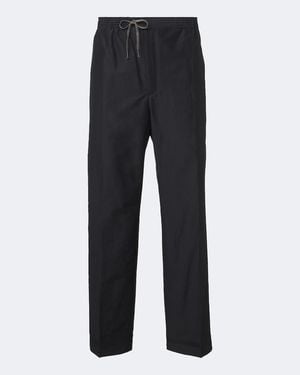 Maison Margiela Hose Aus Einem Baumwoll- Und Seidengemisch - Schwarz