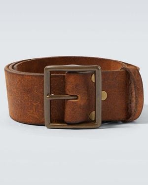 RRL Jones Distressed Leather Belt - Brown