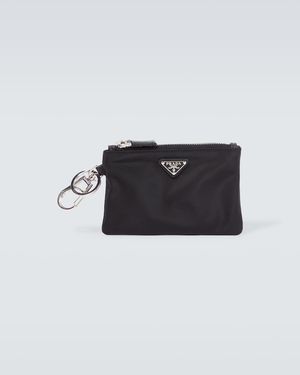 Prada Schluesseletui Aus Re-Nylon - Schwarz