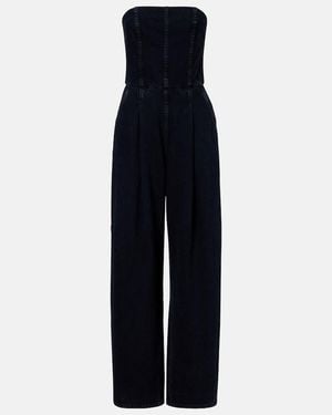 Agolde Agyness Denim Bustier Jumpsuit - Blue