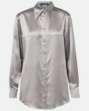 Dolce & Gabbana Silk Shirts - Grey