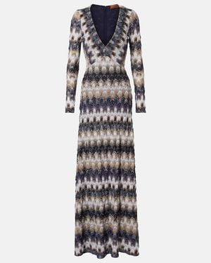 Missoni Lame Maxi Dress - White
