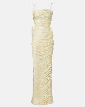 Marmar Halim Beatriz Pleated Corset Gown - Metallic