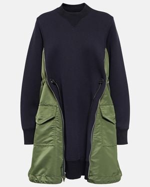 Sacai Cotton Minidress - Blue