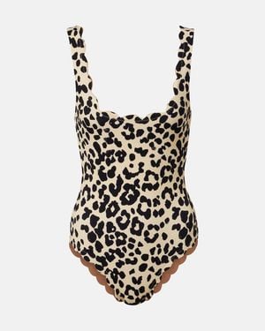 Marysia Swim Palm Springs Leopard-Print Swimsuit - Black