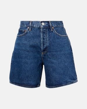 Agolde Dame Denim Shorts - Blue