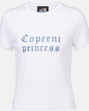 Coperni X Disney Princess Cotton Jersey T-Shirt - White