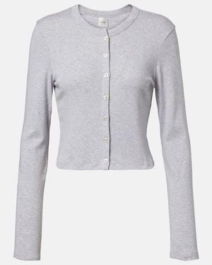Leset Nando Cotton Jersey Cardigan - Blue