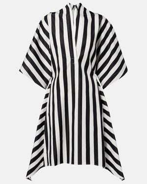 Jacquemus Moisson Striped Cotton And Silk Tunic - Black