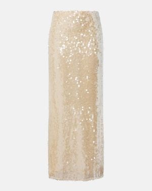 Altuzarra Linnie Sequined Maxi Skirt - Natural