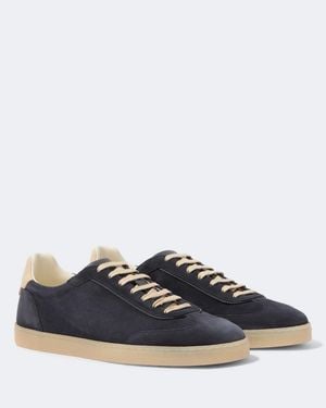 Brunello Cucinelli Sneakers Aus Veloursleder - Blau