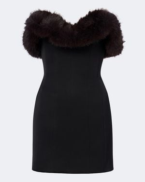 David Koma Strapless Bustier Minidress - Black