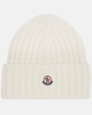 Moncler Muetze Aus Schurwolle - Natur
