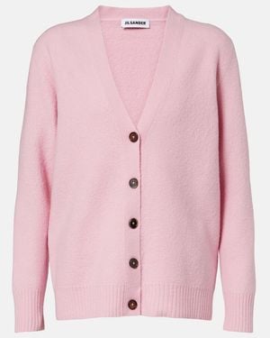 Jil Sander Cardigan Aus Wolle - Pink