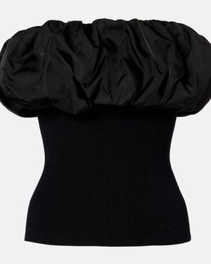 Ganni Draped Top - Black
