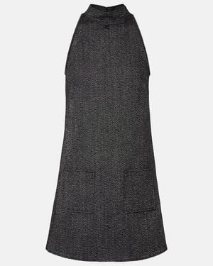 Courreges Heritage Wool Minidress - Black