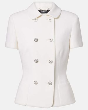 Versace Virgin Wool Blazer - White