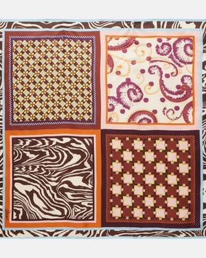 ALÉMAIS Wilson Printed Silk Twill Scarf - Multicolour