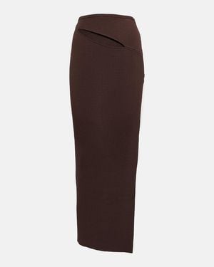 Christopher Esber High-Rise Maxi Skirt - Brown