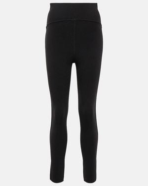 Alaïa High-Rise Wool-Blend Leggings - Black