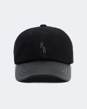 Ruslan Baginskiy Embroidered Wool Baseball Cap - Black