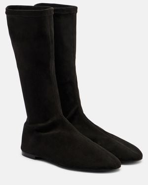 Proenza Schouler Tee Suede Sock Boots - Black