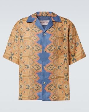 Valentino Printed Linen Shirt - Multicolour