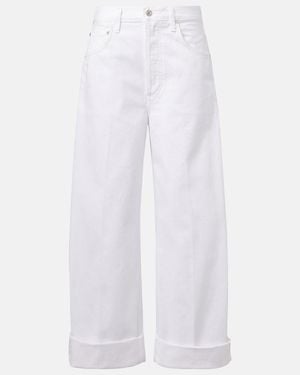 Citizens of Humanity Ayla High-Rise Wide-Leg Jeans - White