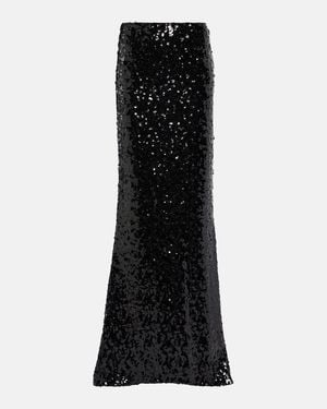 Dolce & Gabbana Sequined Maxi Skirt - Black