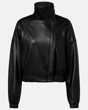 Vince Leather Jacket - Black