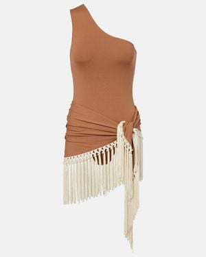 Taller Marmo Set Yacare Aus Badeanzug Und Cover-Up - Braun