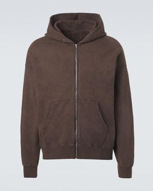 Visvim Jumbo Cotton Jersey Hoodie - Brown
