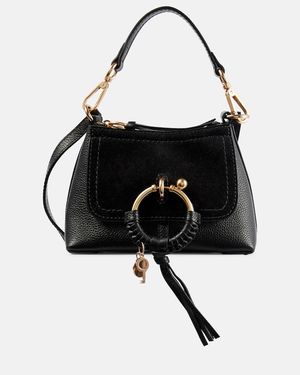 See By Chloé Joan Mini Hobo Leather Suede - Black