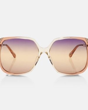 Chloé Logo Oversized Sunglasses - Pink
